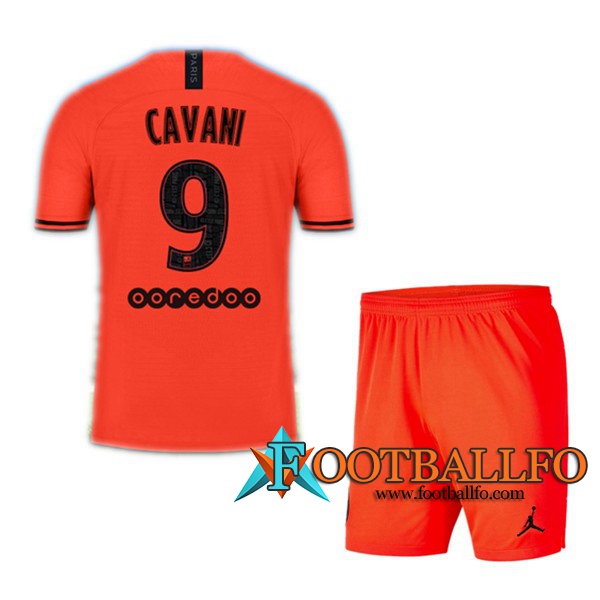 Camisetas Futbol PSG (CAVANI 9) Ninos Segunda 19/20