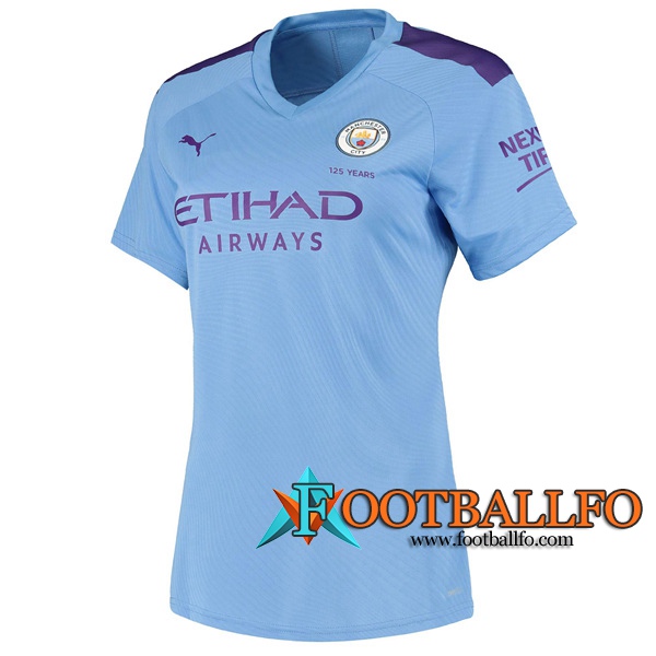 Camisetas Futbol Manchester City Mujer Primera 2019/2020