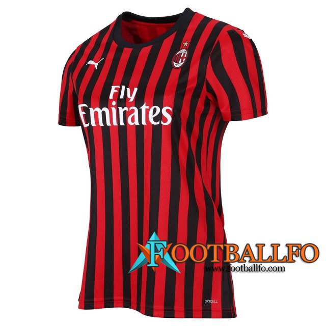 Camisetas Futbol Milan AC Mujer Primera 2019/2020