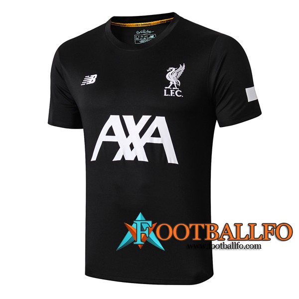 Camiseta Entrenamiento FC Liverpool AXA Negro 2019/2020
