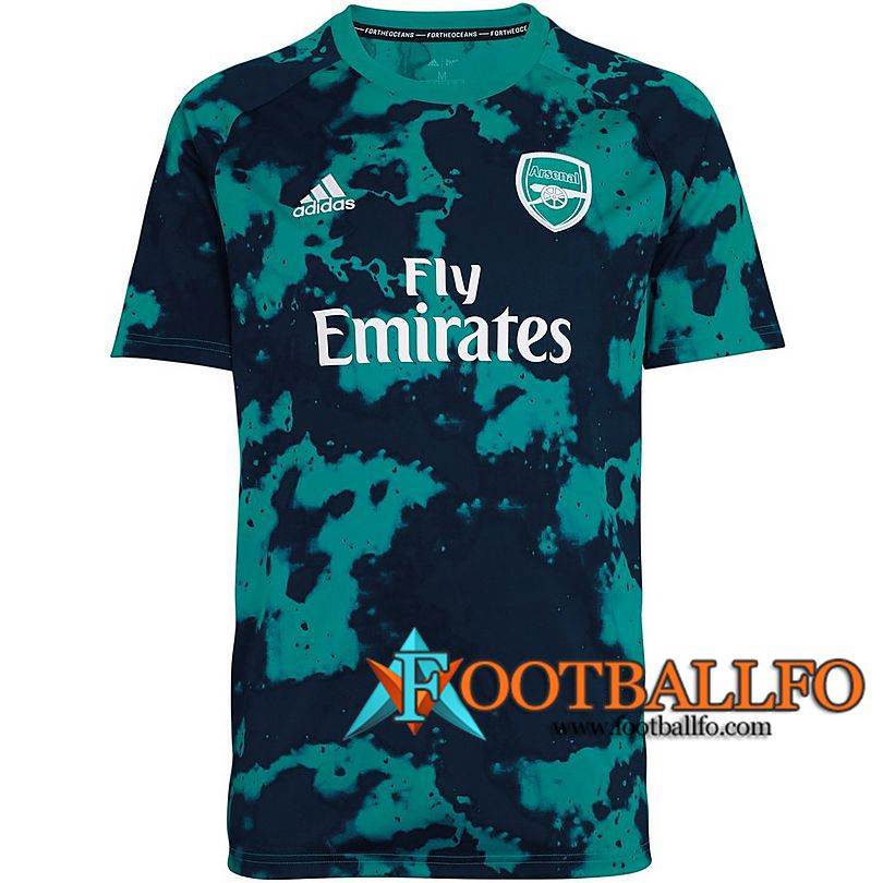 Camiseta Entrenamiento Arsenal Negro Verde 2019/2020