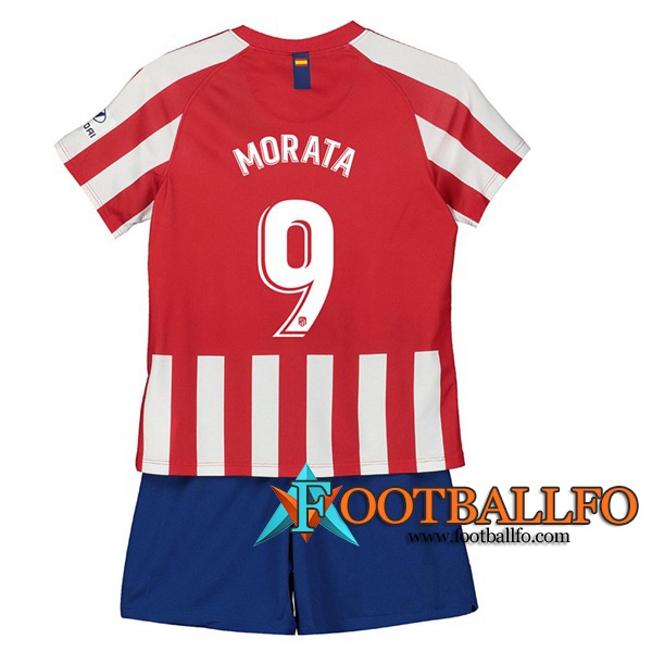 Camisetas Futbol Atletico Madrid (MORATA 9) Ninos Primera 2019/2020