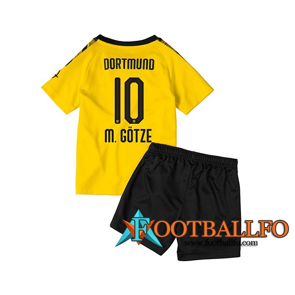 Camisetas Futbol Dortmund BVB (M.GOTZE 10) Ninos Primera 2019/2020