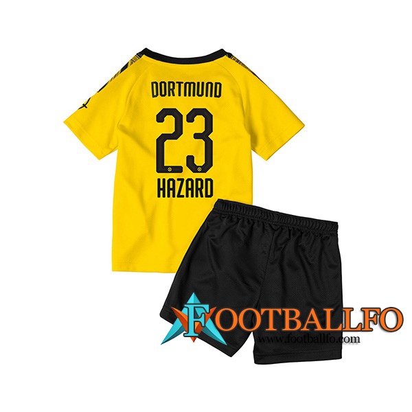 Camisetas Futbol Dortmund BVB (HAZARD 23) Ninos Primera 2019/2020