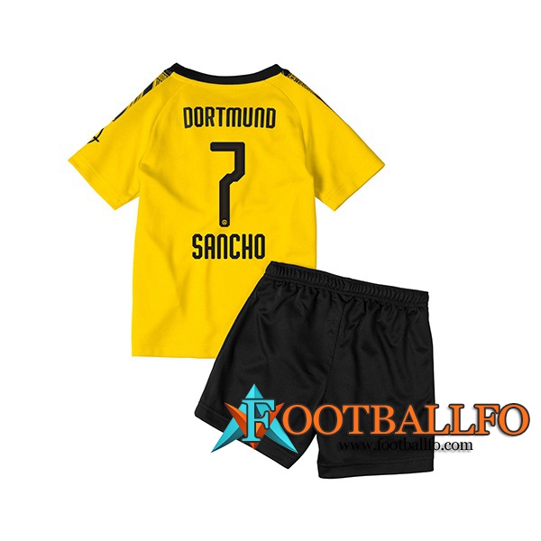 Camisetas Futbol Dortmund BVB (SANCHO 7) Ninos Primera 2019/2020