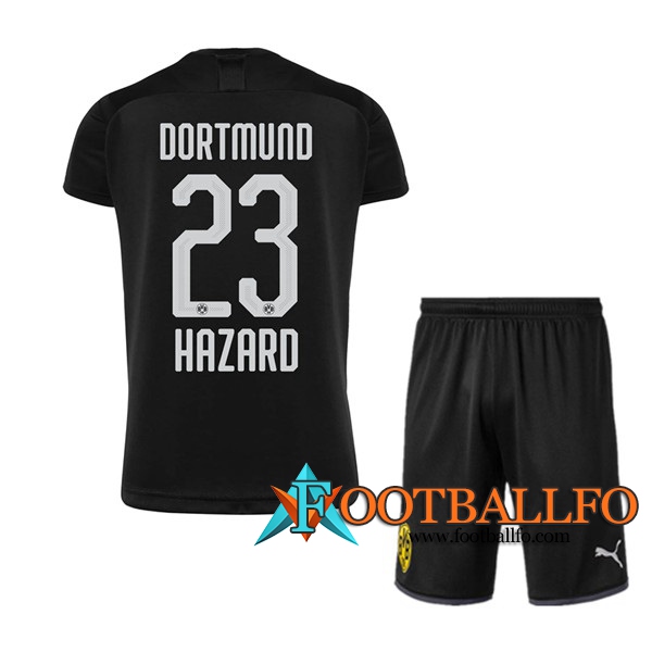 Camisetas Futbol Dortmund BVB (HAZARD 23) Ninos Segunda 2019/2020