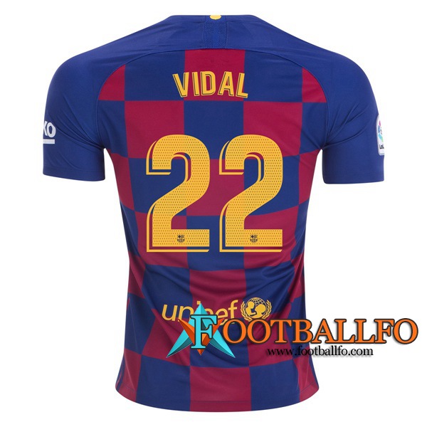 Camisetas Futbol FC Barcelona (VIDAL 22) Primera 2019/2020