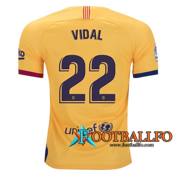 Camisetas Futbol FC Barcelona (VIDAL 22) Segunda 2019/2020