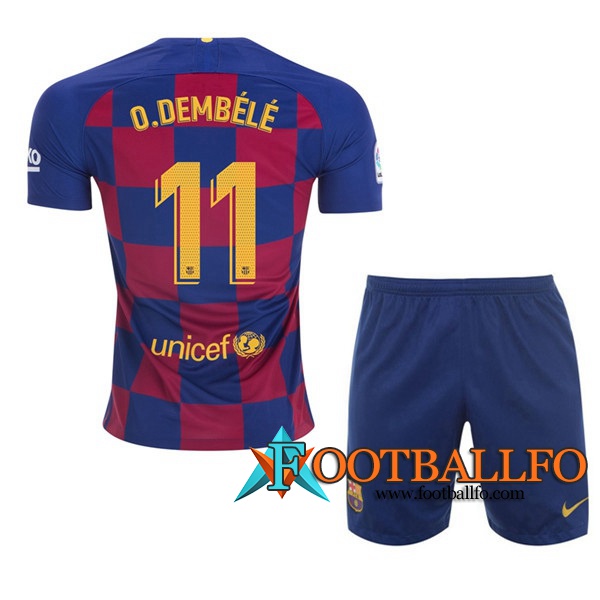 Camisetas Futbol FC Barcelona (O.DEMBELE 11) Ninos Primera 2019/2020