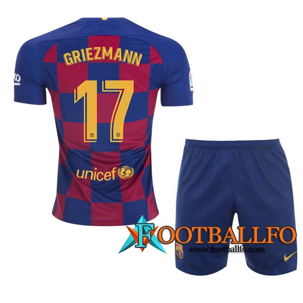 Camisetas Futbol FC Barcelona (GRIEZMANN 17) Ninos Primera 2019/2020