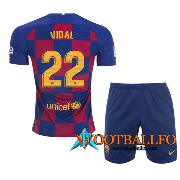 Camisetas Futbol FC Barcelona (VIDAL 22) Ninos Primera 2019/2020