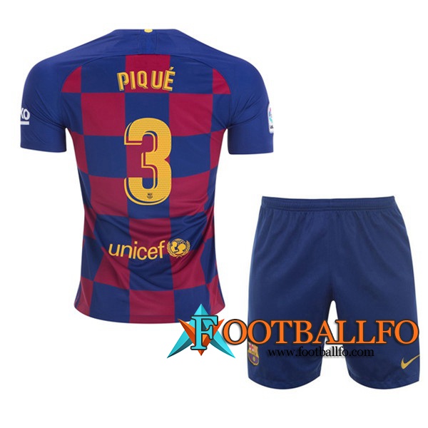 Camisetas Futbol FC Barcelona (PIQUE 3) Ninos Primera 2019/2020