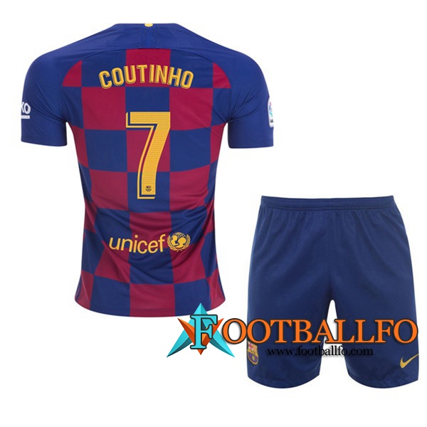 Camisetas Futbol FC Barcelona (Coutinho 7) Ninos Primera 2019/2020