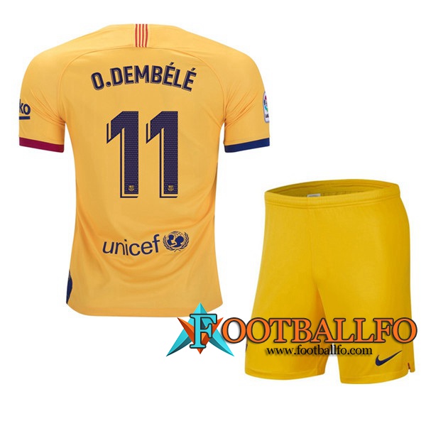 Camisetas Futbol FC Barcelona (O.DEMBELE 11) Ninos Segunda 2019/2020