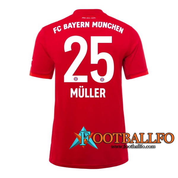 Camisetas Futbol Bayern Munich (MULLER 25)Primera 2019/2020