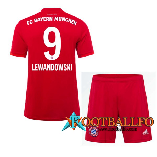 Camisetas Futbol Bayern Munich (LEWANDOWSKI 9) Ninos Primera 2019/2020