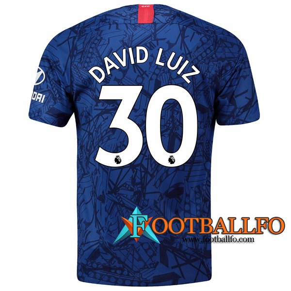 Camisetas Futbol FC Chelsea (David Luiz 30) Primera 2019/2020
