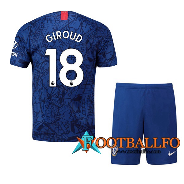 Camisetas Futbol FC Chelsea (Giroud 18) Ninos Primera 2019/2020