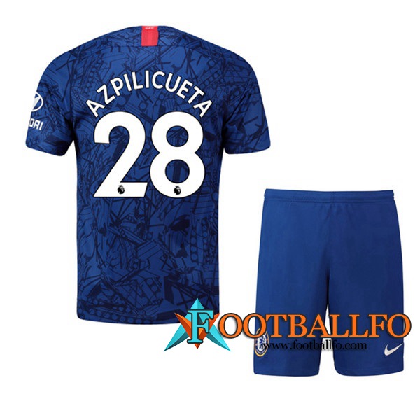 Camisetas Futbol FC Chelsea (Azpilicueta 28) Ninos Primera 2019/2020