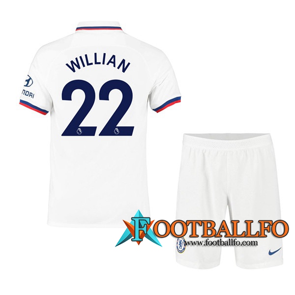 Camisetas Futbol FC Chelsea (Willian 22) Ninos Segunda 2019/2020