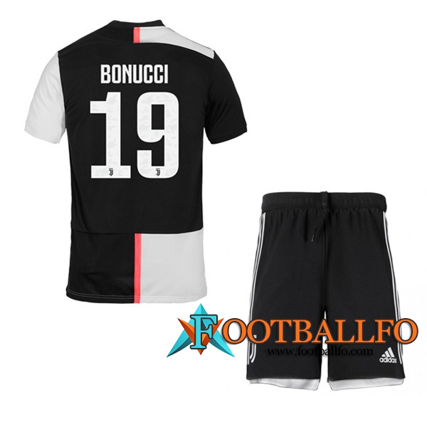 Camisetas Futbol Juventus (BONUCCI 19) Ninos Primera 2019/2020