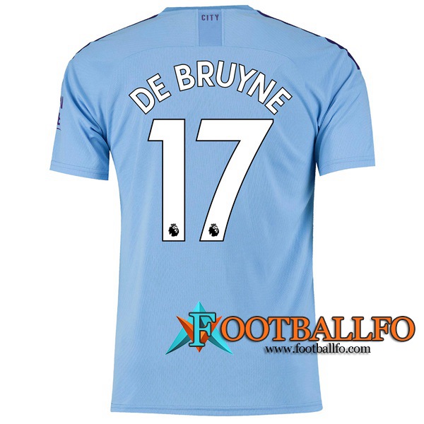 Camisetas Futbol Manchester City (DE BRUYNE 17) Primera 2019/2020