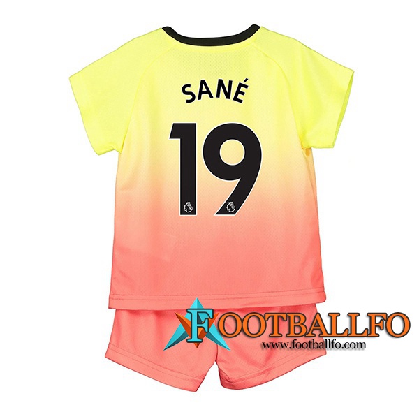 Camisetas Futbol Manchester City (SANE 19) Ninos Tercera 2019/2020