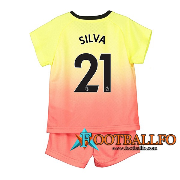 Camisetas Futbol Manchester City (SILVA 21) Ninos Tercera 2019/2020