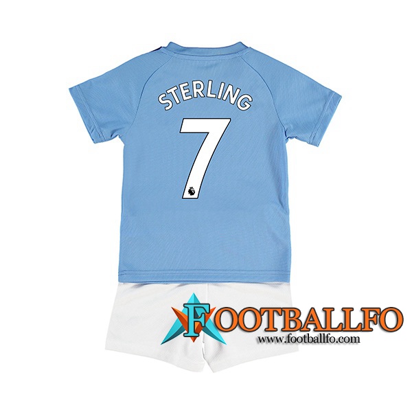 Camisetas Futbol Manchester City (STERLING 7) Ninos Primera 2019/2020
