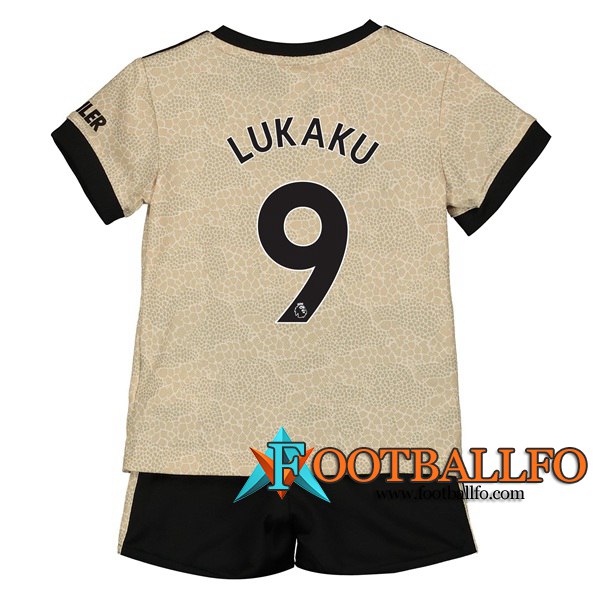 Camisetas Futbol Manchester United (Lukaku 9) Ninos Segunda 2019/2020