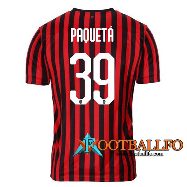 Camisetas Futbol Milan AC (PAOUETA 39) Primera 2019/2020