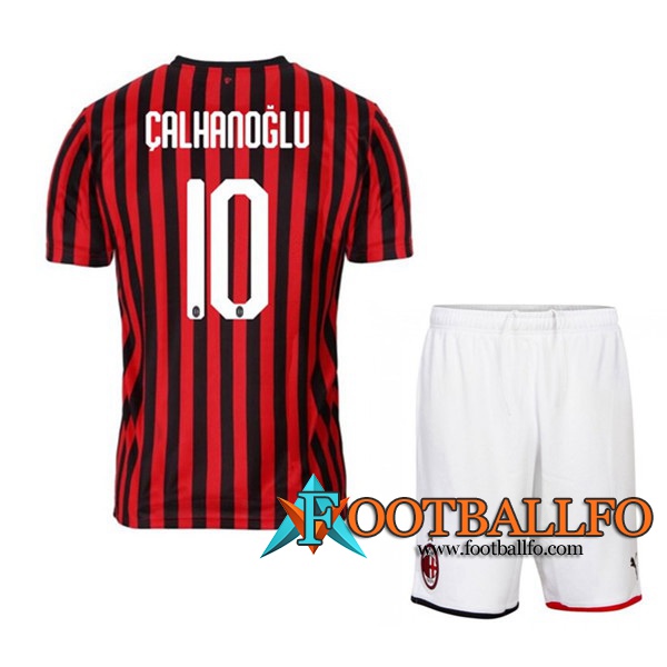 Camisetas Futbol Milan AC (CALHANOGLU 10) Ninos Primera 2019/2020