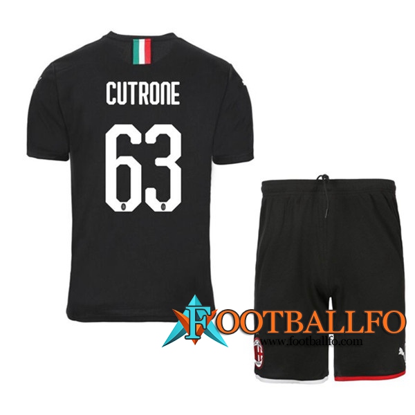 Camisetas Futbol Milan AC (CUTRONE 63) Tercera 2019/2020