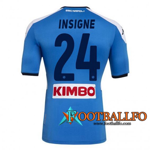 Camisetas Futbol SSC Napoli (INSIGNE 24) Primera 2019/2020