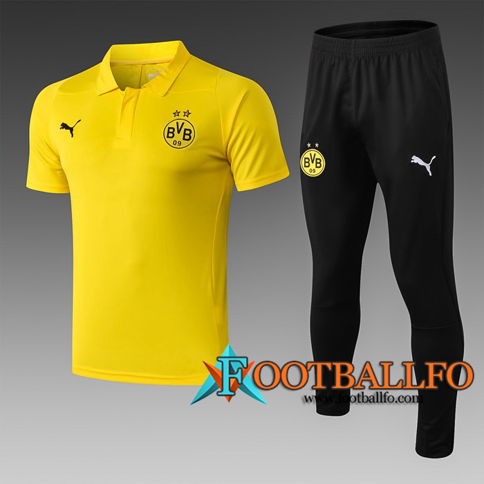 Polo Futbol Dortmund BVB + Pantalones Amarillo 2019/2020