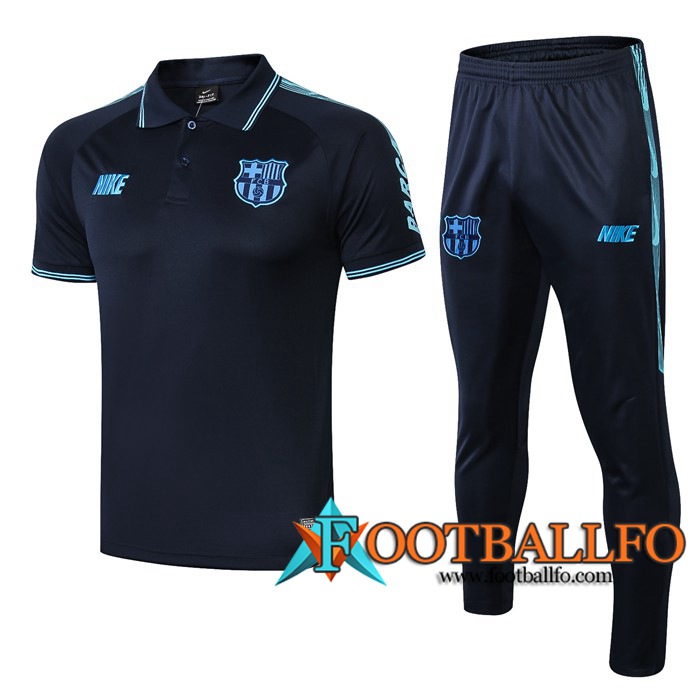 Polo Futbol FC Barcelona NIKE + Pantalones Azul Oscuro 2019/2020