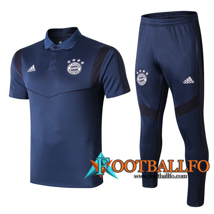 Polo Futbol Bayern Munich + Pantalones Azul Oscuro 2019/2020