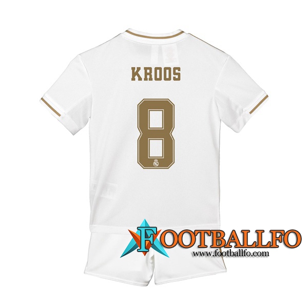 Camisetas Futbol Real Madrid (KROOS 8) Ninos Primera 2019/2020
