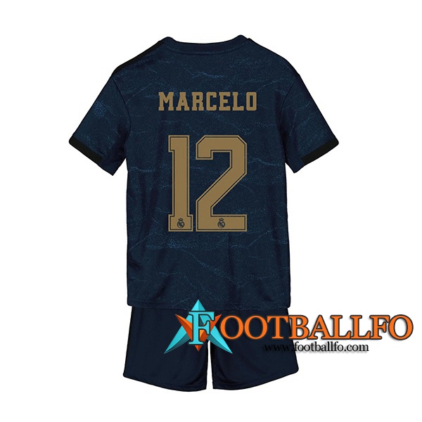 Camisetas Futbol Real Madrid (Marcelo 12) Ninos Segunda 2019/2020