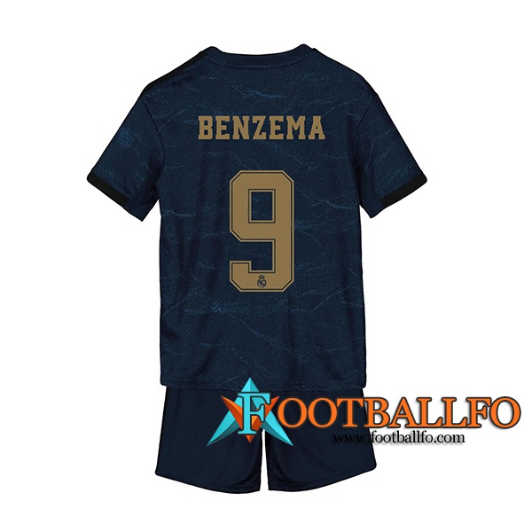 Camisetas Futbol Real Madrid (BENZEMA 9) Ninos Segunda 2019/2020