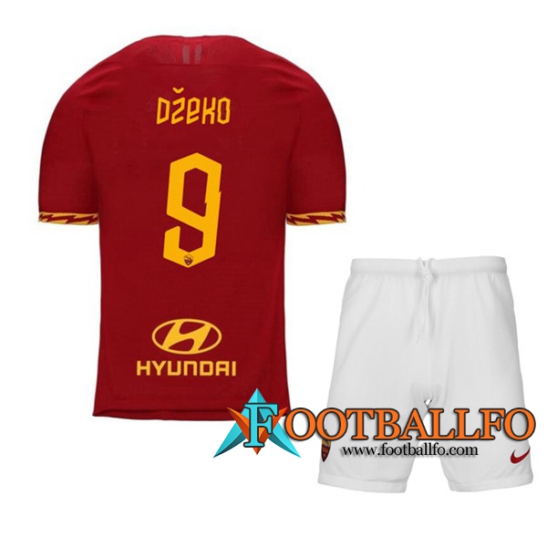 Camisetas Futbol AS Roma (DZEKO 9) Ninos Primera 2019/2020