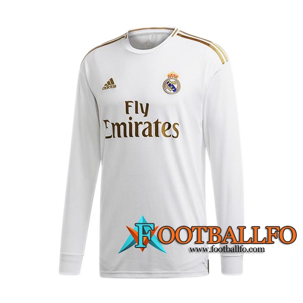 Camisetas Futbol Real Madrid Manga Larga Primera 2019/2020