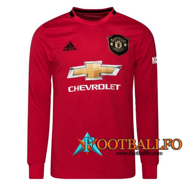 Camisetas Futbol Manchester United Manga Larga Primera 2019/2020