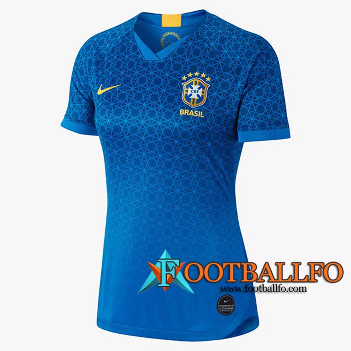 Camiseta de Brasil Mujer Segunda Copa Mundial 2019