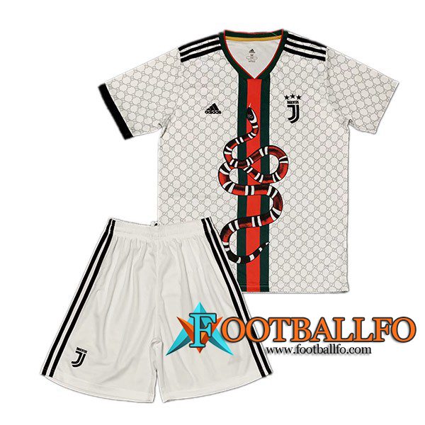 Traje Camisetas Futbol Juventus Python Blanco 2019/2020