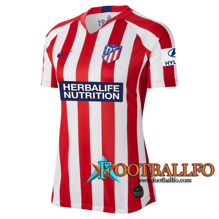 Camisetas Futbol Atletico Madrid Mujer Primera 2019/2020