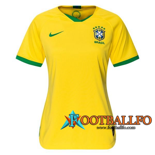 Camiseta de Brasil Mujer Primera Copa Mundial 2019