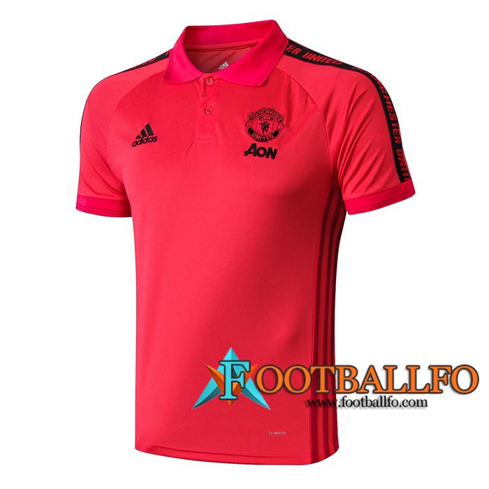 Polo Futbol Manchester United Roja 2019/2020