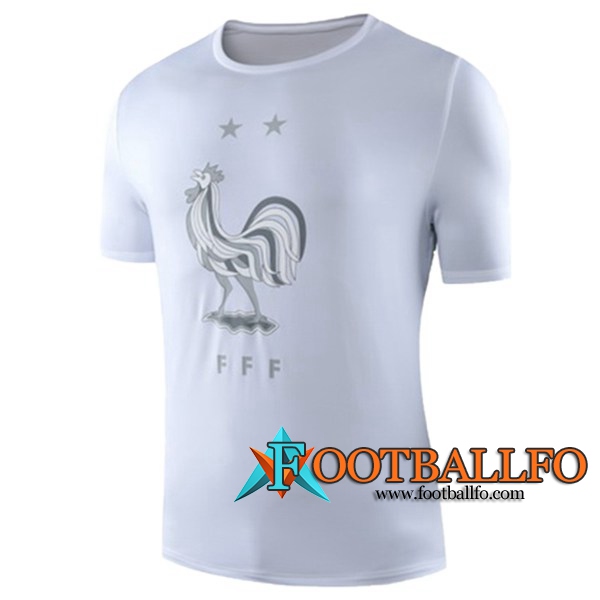 Camiseta Entrenamiento Francia Blanco 2019/2020