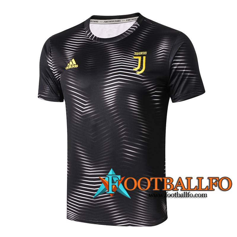 Pre-partido Camiseta Entrenamiento Juventus Ripple Negro 2019/2020